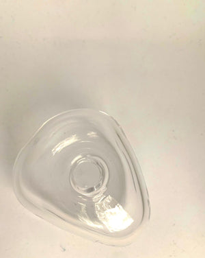 Organicus glass stem-vase (triangular)