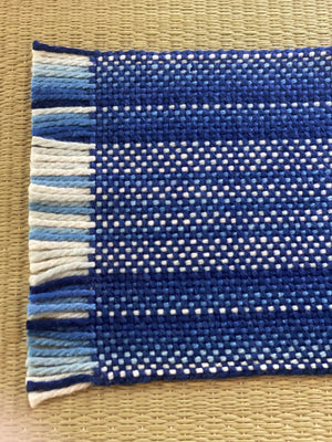 Hand-woven Indigo mats