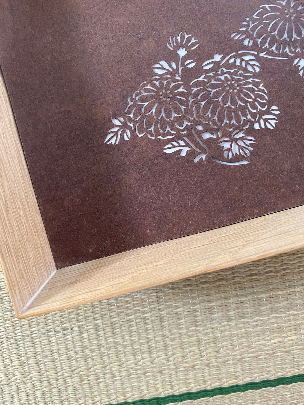 Vintage Katagami (paper stencils) - Chrysanthemum