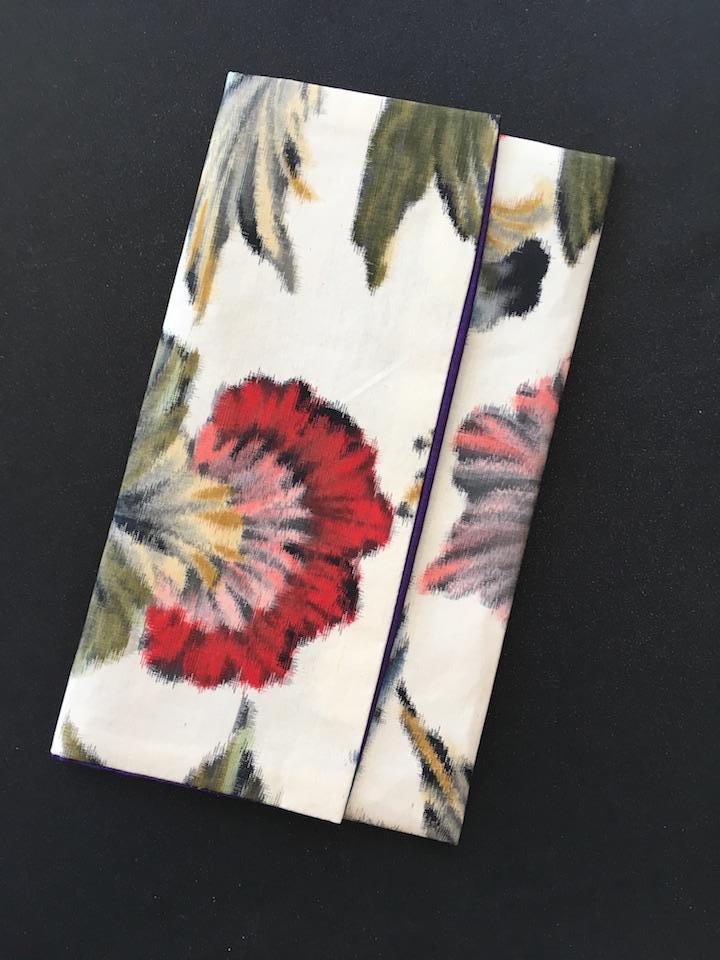 Vintage Kimono fabric clutch bag handmade in Kyoto