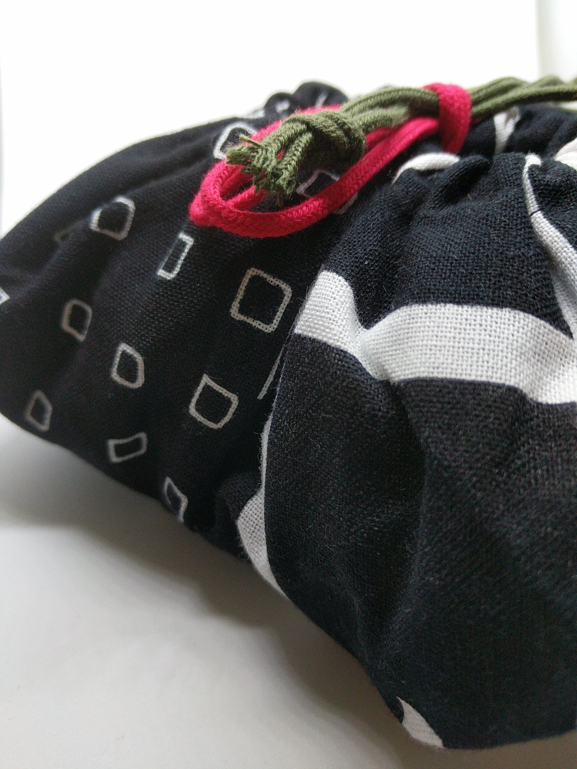 Kyoto designer cotton drawstring bag