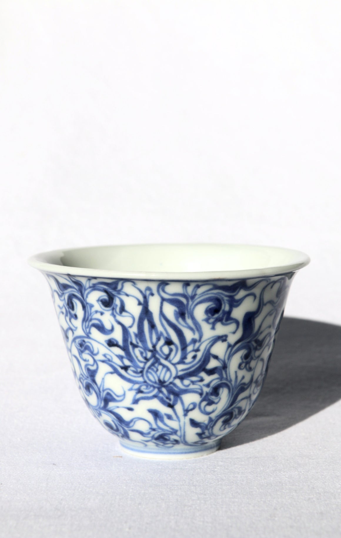 Zenbu Home 'Futari Tomodachi' Two Friends Tea Cups Fine Blue White Flowers chawan Japanese design Buy