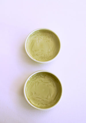Zenbu Home 'Midori Dish Duo' handmade pale avocado Japanese ceramic dish Japan design homewares buy
