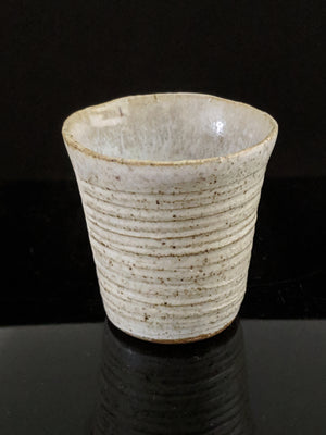 stylishly sip from this milk glazed sake cup available from zenbu home