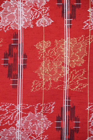 Zenbu Home 'Amaterasu' Vermilion Raw Silk Kimono Elegant Traditional Japanese Fashion Design Buy