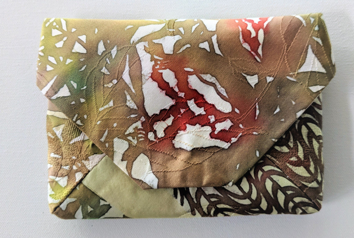Japanese Hand-painted Silk Clutch Bag