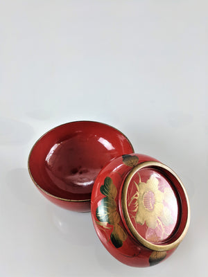 Antique Lacquer Camellia Bowl