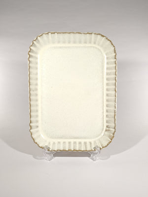 Buy this handmade, milk glazed ceramic tray and other gorgeous Japanese homewares at ZenbuHome.com