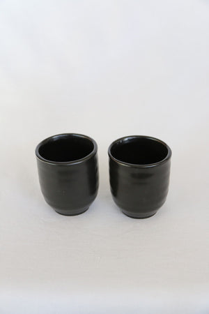 Zenbu Home 'Kuro' pair black coffee tea ceramic cup Japanese Design Buy