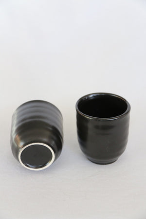 Zenbu Home 'Kuro' pair black coffee tea ceramic cup Japanese Design Buy