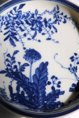 Zenbu Home 'Tampopo' antique Edo Meiji dandelion flowers blue white plate home wares Japan design buy