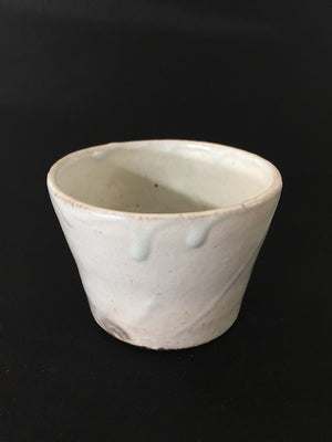 simple but stylish, handmade Japanese Ice Glaze ceramic cup