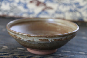 Buy this earthy little ceramic dish decorated in Japanese Chrysanthemum etchings from Zenbu Home 